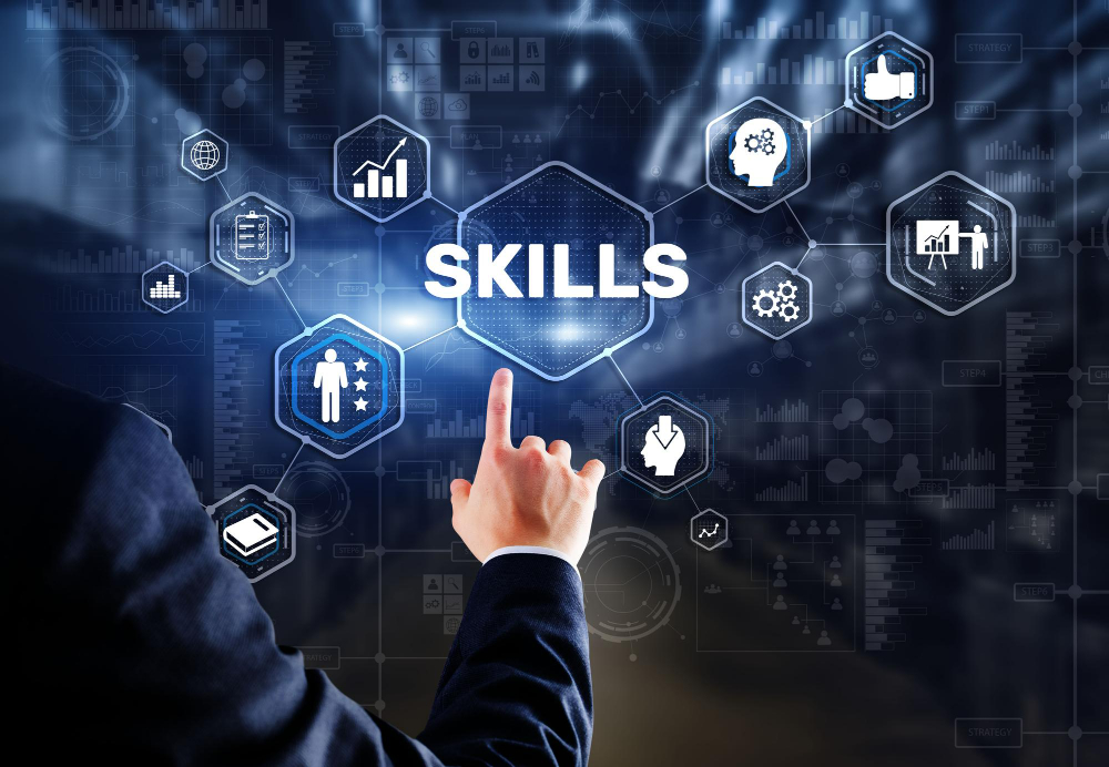 Skills - zručnosti - ilustračný obrázok